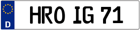 Truck License Plate